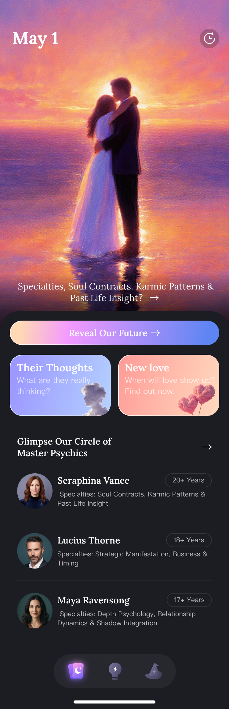 Oracle Tarot 首页与核心服务入口